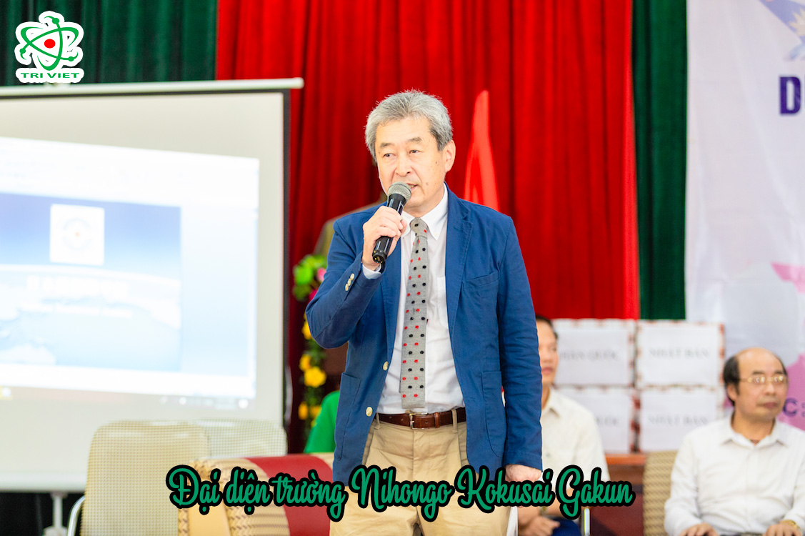 Đại diện trường Nihongo Kokusai Gakun - Thầy Yabuuchi