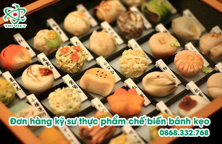 Đơn hàng kỹ sư chế biến bánh kẹo