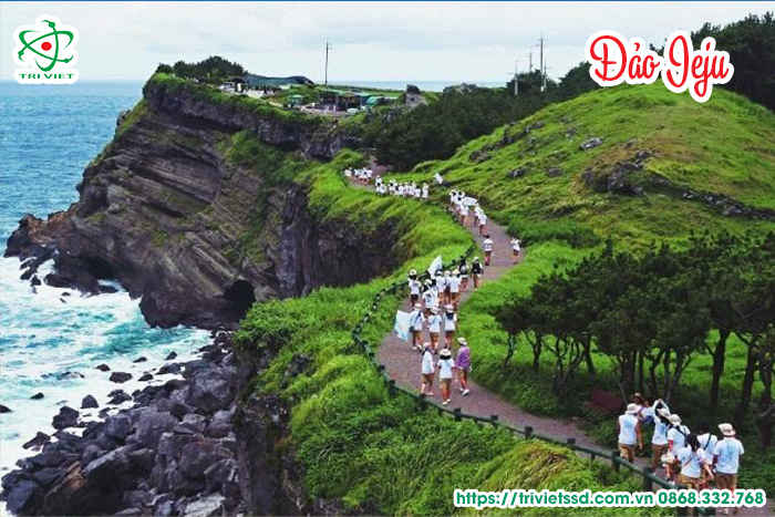 Du khách tham quan đảo Jeju