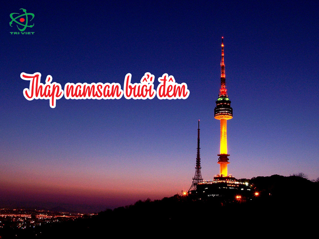 Tháp namsan vào buổi đêm