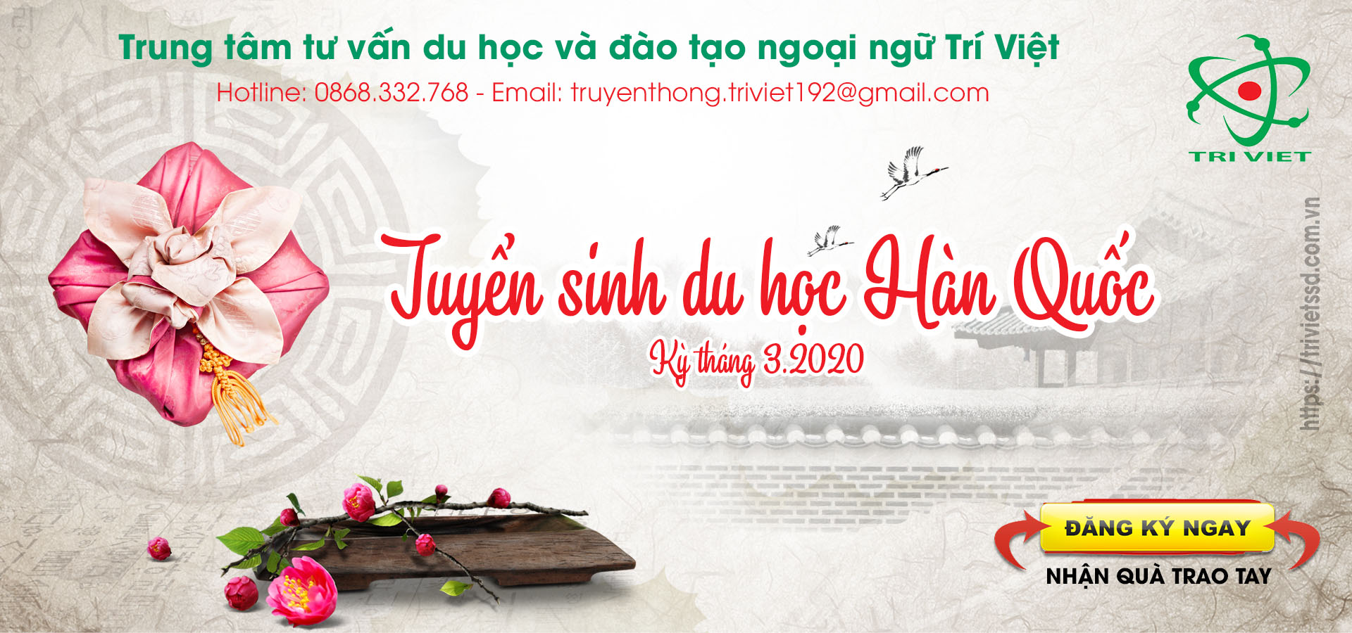 Tuyển sinh du học Hàn Quốc tháng 3.2020